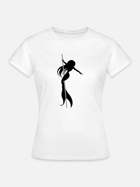 Pole Dance Nixe - Frauen T-Shirt - Weiß