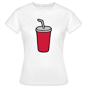 Cola Becher Restaurant - Frauen T-Shirt - Weiß - Vorne - AI Model Female 172 dark (172cm)