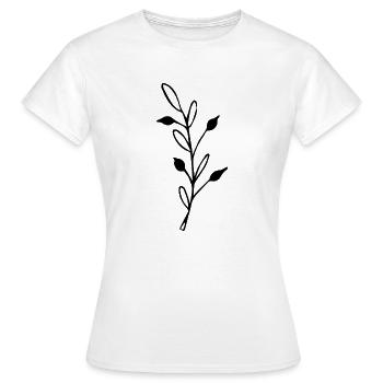 Flower Flower Plant - Women's T-Shirt - white - Front - AI Model Female 172 dark (172cm)