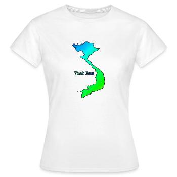 Country in Asia - Vietnam - Women's T-Shirt - white - Front - AI Model Female 172 dark (172cm)