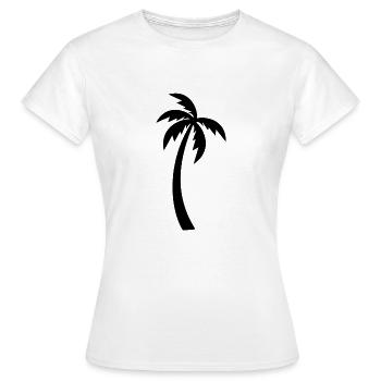 Palme - T-shirt Femme - blanc - Devant - AI Model Female 172 dark (172cm)