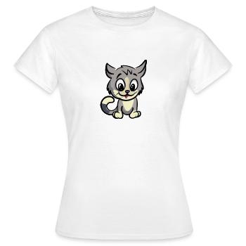 Chien doux - T-shirt Femme - blanc - Devant - AI Model Female 172 dark (172cm)