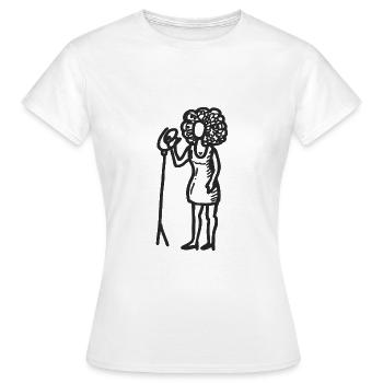 Singer-singer - Women's T-Shirt - white - Front - AI Model Female 172 dark (172cm)