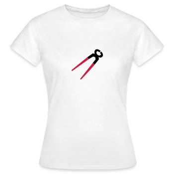 Tongs, tool, tools - Women's T-Shirt - white - Front - AI Model Female 172 dark (172cm)