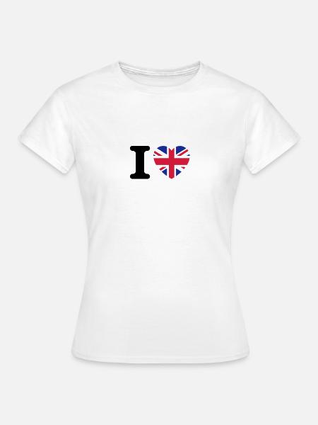I love UK - Frauen T-Shirt - Weiß