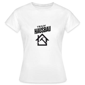 Construction de maisons d’équipe - T-shirt Femme - blanc - Devant - AI Model Female 172 dark (172cm)
