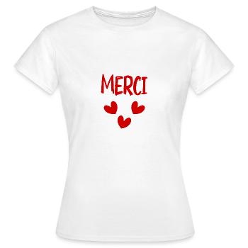VIELEN DANK. DANKE. VIELEN DANK. JAHRESTAG. GEBURT. - Frauen T-Shirt - Weiß - Vorne - AI Model Female 172 dark (172cm)