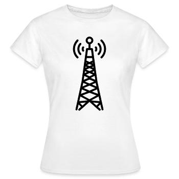 tour radio - T-shirt Femme - blanc - Devant - AI Model Female 172 dark (172cm)