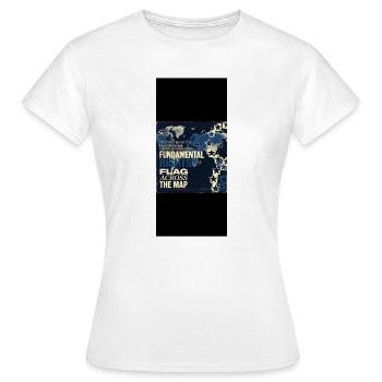 Fundamental designs - T-shirt Femme - blanc - Devant - AI Model Female 172 dark (172cm)