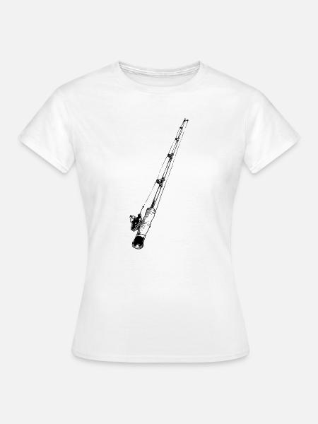 Angelrute - Frauen T-Shirt - Weiß