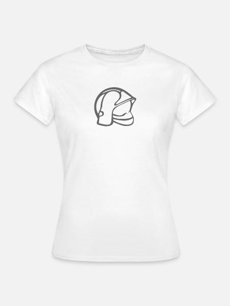 Feuerwehrhelm - Frauen T-Shirt - Weiß