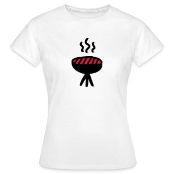 Grille de départ - T-shirt Femme - blanc - Devant - AI Model Female 172 dark (172cm)