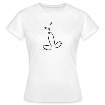 FUNNY PENIS, PIMMEL AVEC SPERME TISSÉ À LA MAIN - T-shirt Femme - blanc - Devant - AI Model Female 172 dark (172cm)