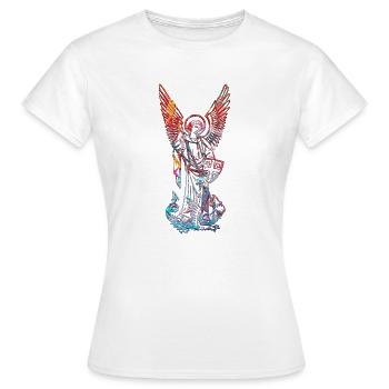 Michel Archange - T-shirt Femme - blanc - Devant - AI Model Female 172 dark (172cm)