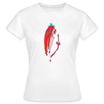 Doigt d’honneur - Détends-toi, mon frère ! - T-shirt Femme - blanc - Devant - AI Model Female 172 dark (172cm)