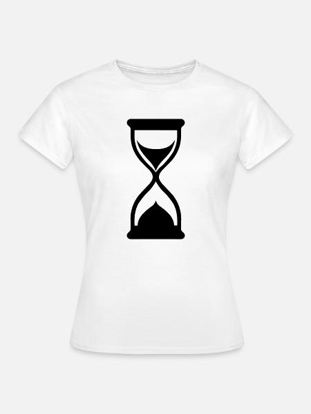 Stundenglas - Frauen T-Shirt - Weiß