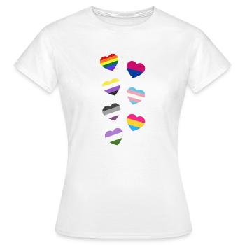 pride month - T-shirt Femme - blanc - Devant - AI Model Female 172 dark (172cm)