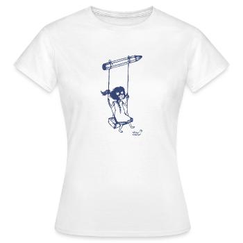 crayon & liberté - T-shirt Femme - blanc - Devant - AI Model Female 172 dark (172cm)