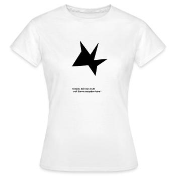Null Sterne - Frauen T-Shirt - Weiß - Vorne - AI Model Female 172 dark (172cm)