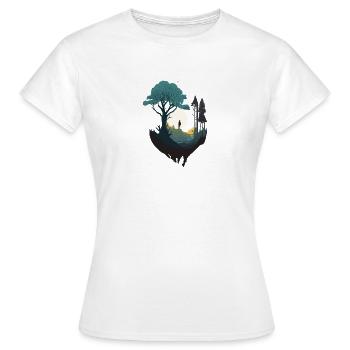 SURREAL - Frauen T-Shirt - Weiß - Vorne - AI Model Female 172 dark (172cm)