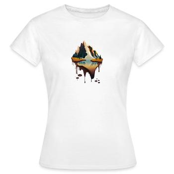 SURREAL - Women's T-Shirt - white - Front - AI Model Female 172 dark (172cm)