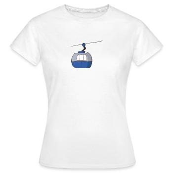 Remontées mécaniques - T-shirt Femme - blanc - Devant - AI Model Female 172 dark (172cm)