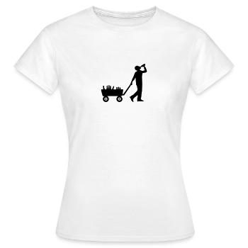 Alcool - T-shirt Femme - blanc - Devant - AI Model Female 172 dark (172cm)