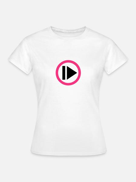 Play Musik - Frauen T-Shirt - Weiß