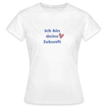 DAS Design für Dates ! - Frauen T-Shirt - Weiß - Vorne - AI Model Female 172 dark (172cm)