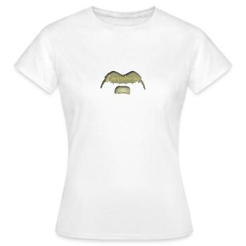 Zappoberan Bärtchen gold - Frauen T-Shirt - Weiß - Vorne - AI Model Female 172 dark (172cm)
