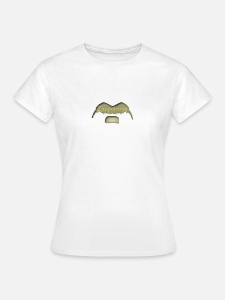 Zappoberan Bärtchen gold - Frauen T-Shirt - Weiß