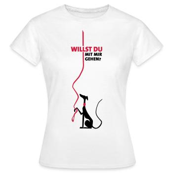 Willst Du - Frauen T-Shirt - Weiß - Vorne - AI Model Female 172 dark (172cm)