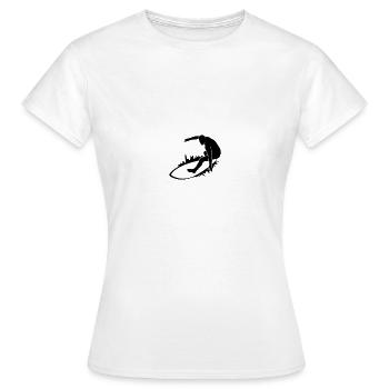 Surfen - Frauen T-Shirt - Weiß - Vorne - AI Model Female 172 dark (172cm)