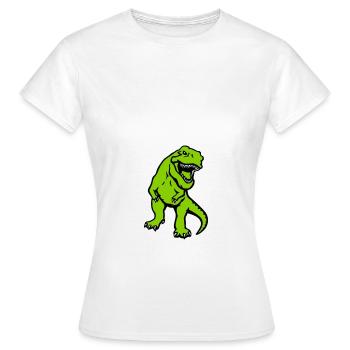 T-Rex - Frauen T-Shirt - Weiß - Vorne - AI Model Female 172 dark (172cm)