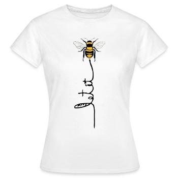 Let it bee - Frauen T-Shirt - Weiß - Vorne - AI Model Female 172 dark (172cm)
