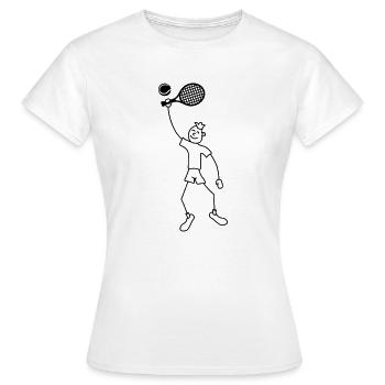 Play Tennis - Women's T-Shirt - white - Front - AI Model Female 172 dark (172cm)