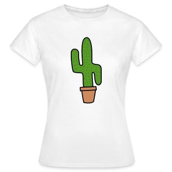 Cactus - Frauen T-Shirt - Weiß - Vorne - AI Model Female 172 dark (172cm)