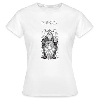 Skol & Prost & Cheers - T-shirt Femme - blanc - Devant - AI Model Female 172 dark (172cm)