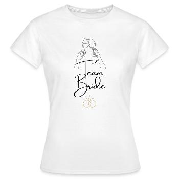 Poltern - Frauen T-Shirt - Weiß - Vorne - AI Model Female 172 dark (172cm)