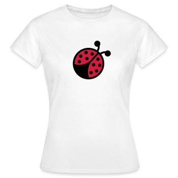 Coccinelle - T-shirt Femme - blanc - Devant - AI Model Female 172 dark (172cm)