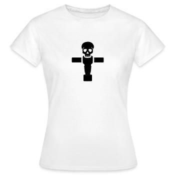 Tischkicker - Frauen T-Shirt - Weiß - Vorne - AI Model Female 172 dark (172cm)