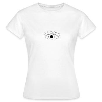 Illuminati Auge Hipster - Frauen T-Shirt - Weiß - Vorne - AI Model Female 172 dark (172cm)