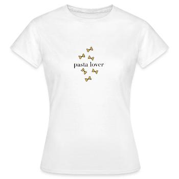 Pâtes nouilles - T-shirt Femme - blanc - Devant - AI Model Female 172 dark (172cm)