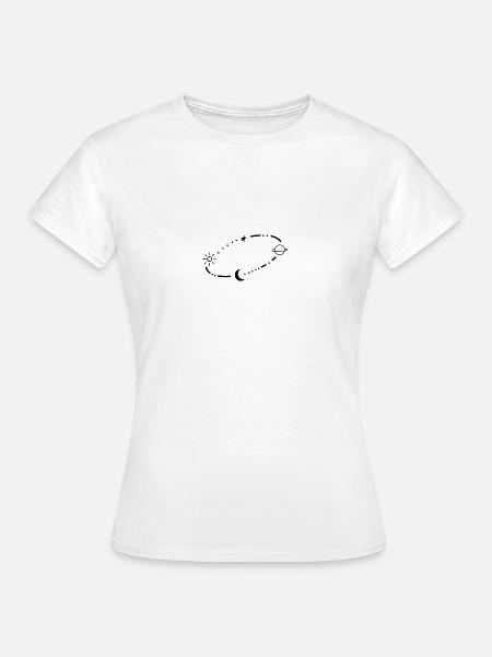 Sonne, Mond und Sterne - Frauen T-Shirt - Weiß