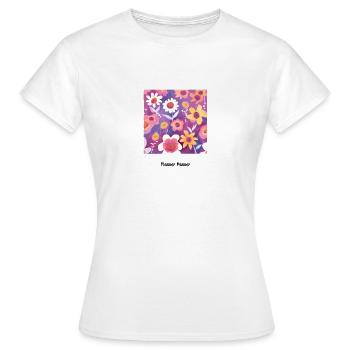Flower Power - Women's T-Shirt - white - Front - AI Model Female 172 dark (172cm)