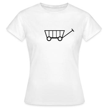 Bollerwagen - Frauen T-Shirt - Weiß - Vorne - AI Model Female 172 dark (172cm)