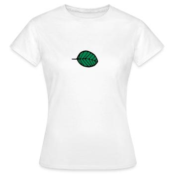 Feuille, feuilles, arbre, automne - T-shirt Femme - blanc - Devant - AI Model Female 172 dark (172cm)