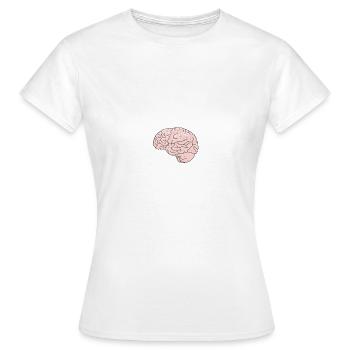 Cerveau - T-shirt Femme - blanc - Devant - AI Model Female 172 dark (172cm)