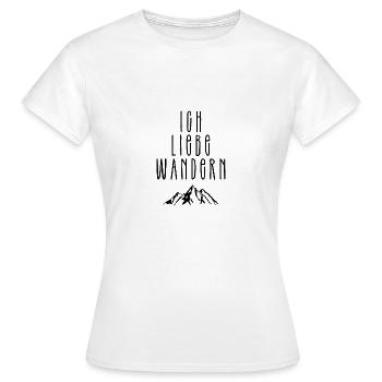 J’adore la randonnée - T-shirt Femme - blanc - Devant - AI Model Female 172 dark (172cm)