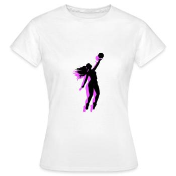Volleyball Spielerin Symbol - Frauen T-Shirt - Weiß - Vorne - AI Model Female 172 dark (172cm)